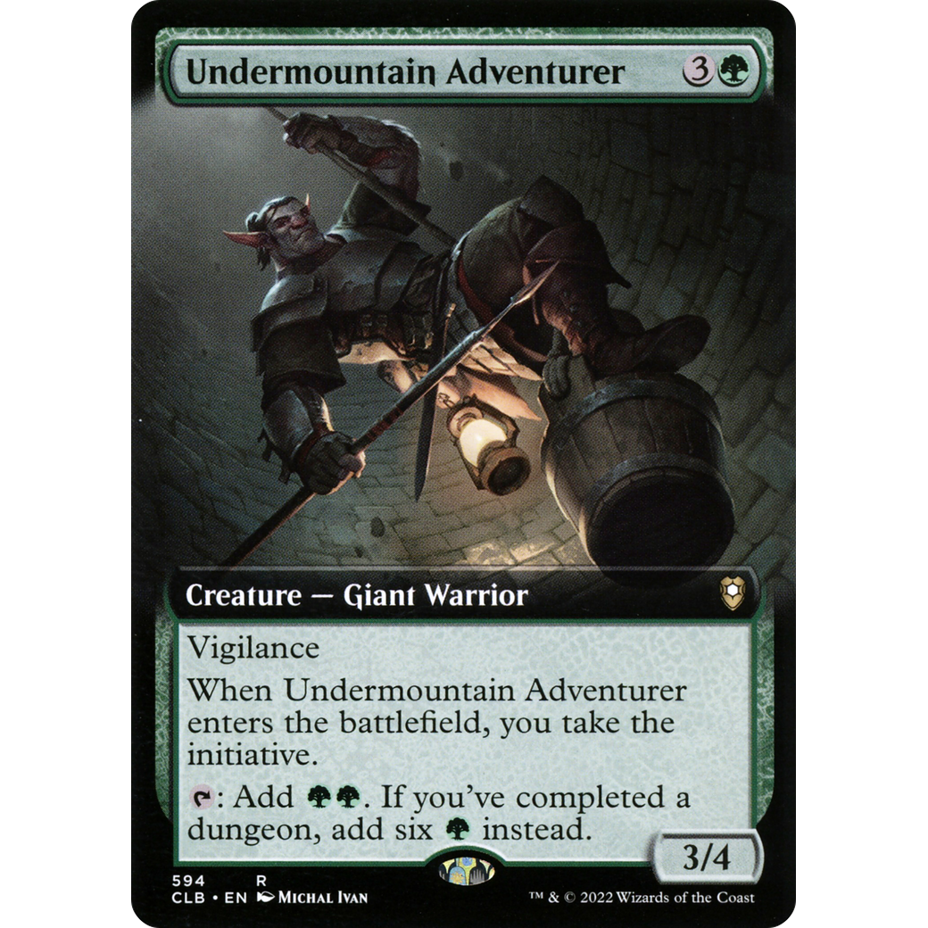 Undermountain Adventurer (CLB-594) - Commander Legends: Battle for Baldur's Gate: (Extended Art) Foil