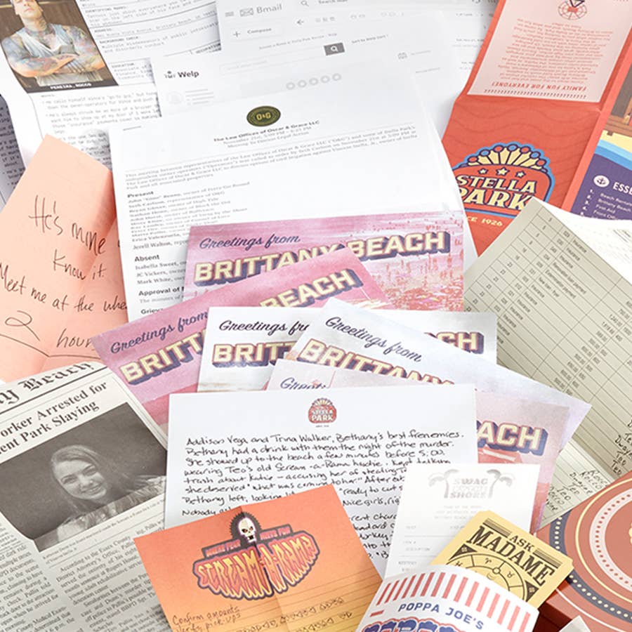 Hunt A Killer: Body on the Boardwalk, Mystery Game Kit