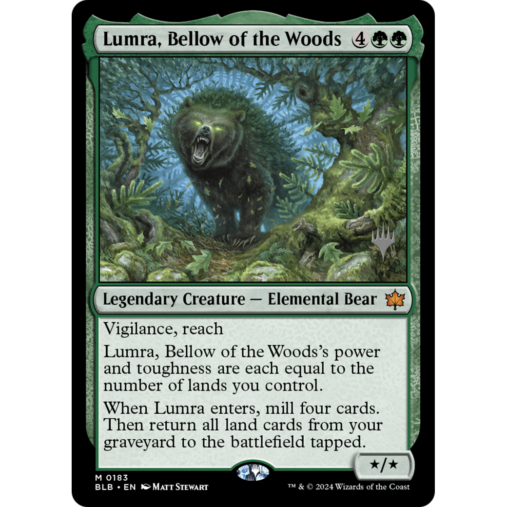 Lumra, Bellow of the Woods (PPBLB-183P) - Bloomburrow Promos Foil