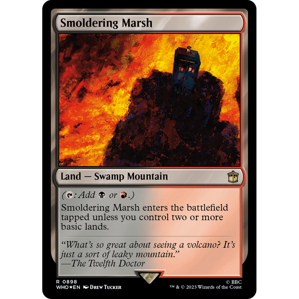 Smoldering Marsh (Surge Foil) (WHO-898) - Doctor Who Foil