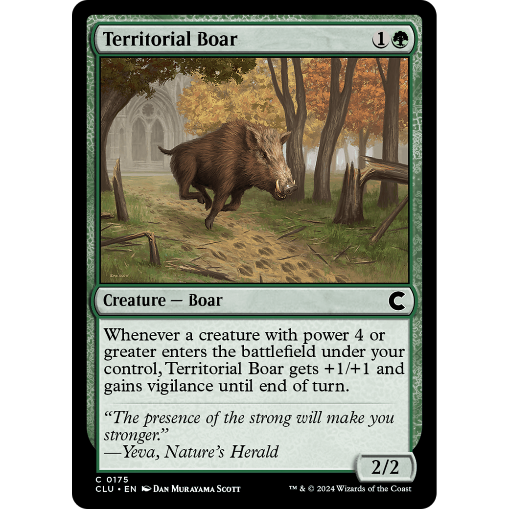 Territorial Boar (CLU-175) - Ravnica: Clue Edition