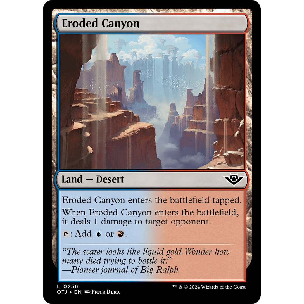 Eroded Canyon (OTJ-256) - Outlaws of Thunder Junction