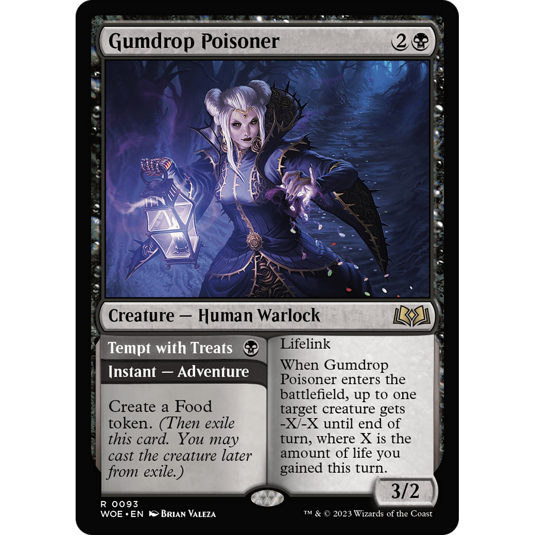 Gumdrop Poisoner // Tempt with Treats (WOE-093) - Wilds of Eldraine