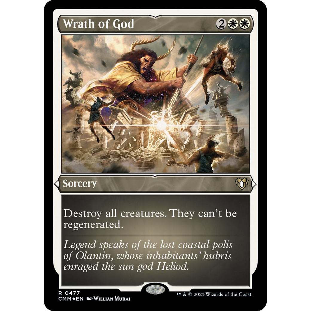 Wrath of God (CMM-477) - Commander Masters Etched Foil