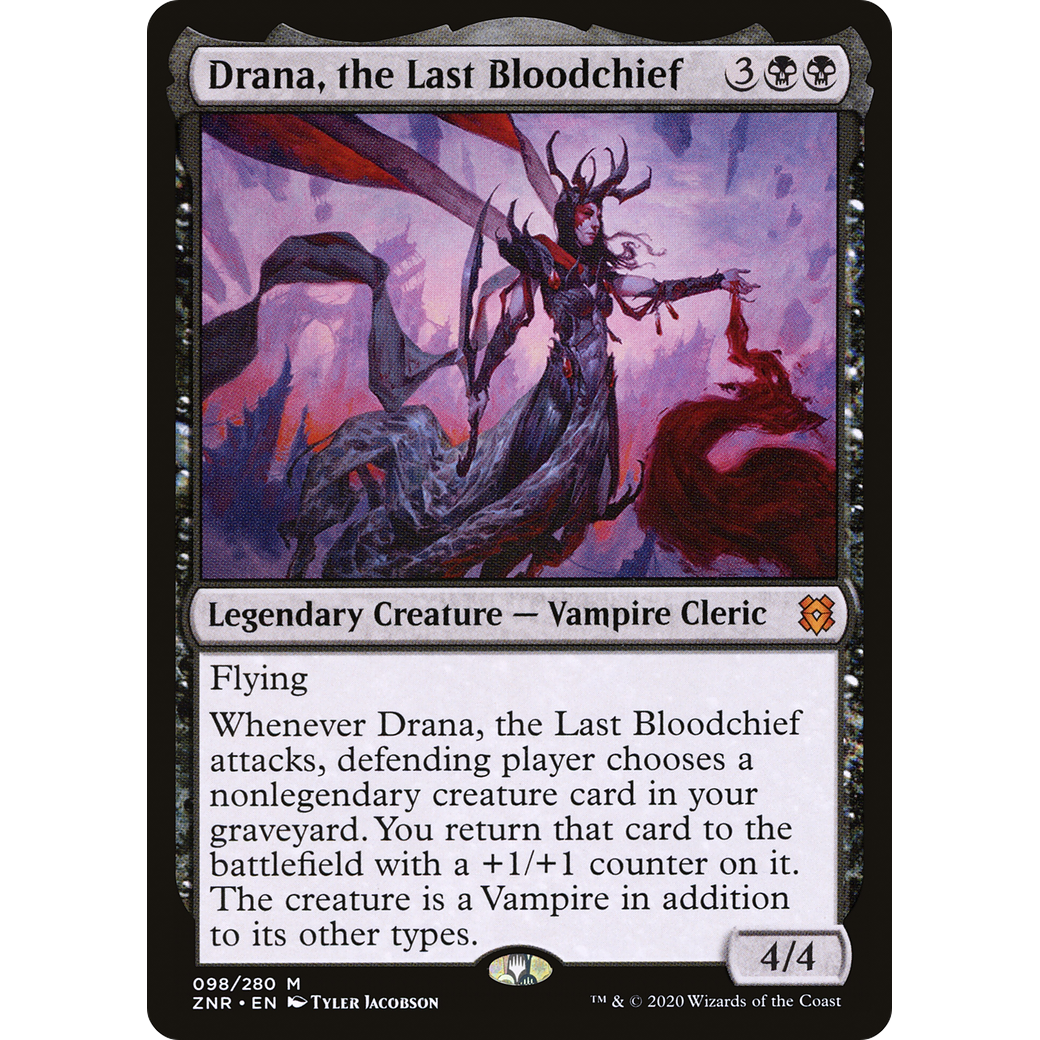 Drana, the Last Bloodchief (ZNR-098) - Zendikar Rising Foil