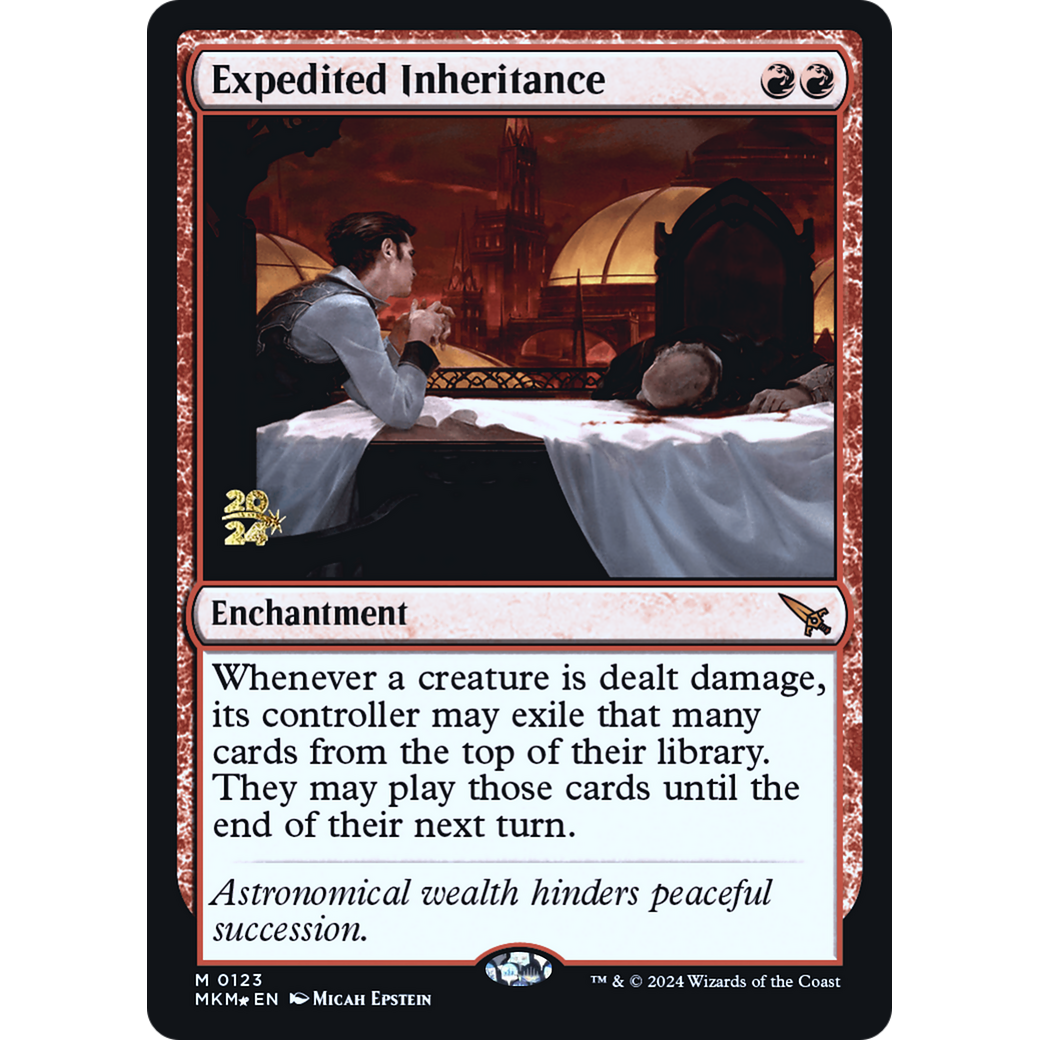 Expedited Inheritance (PRE-123S) - Murders at Karlov Manor Promos Foil
