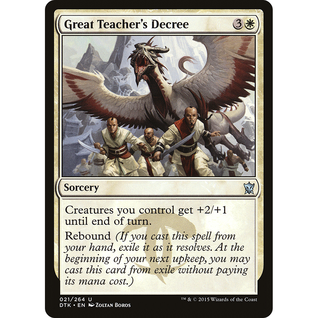 Great Teacher's Decree (DTK-021) - Dragons of Tarkir