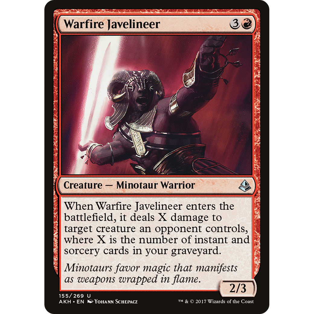 Warfire Javelineer (AKH-155) - Amonkhet Foil