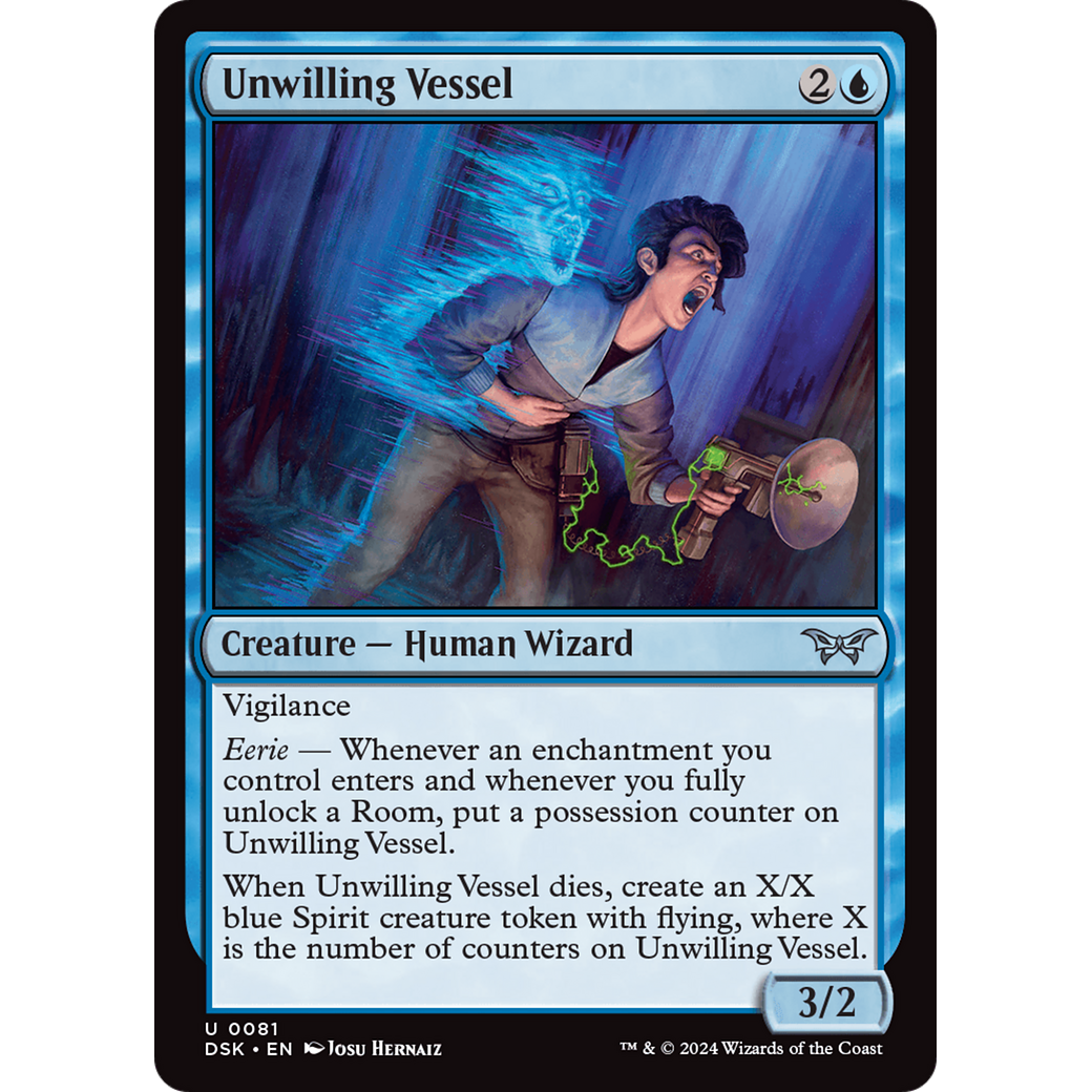 Unwilling Vessel (DSK-081) - Duskmourn: House of Horror Foil