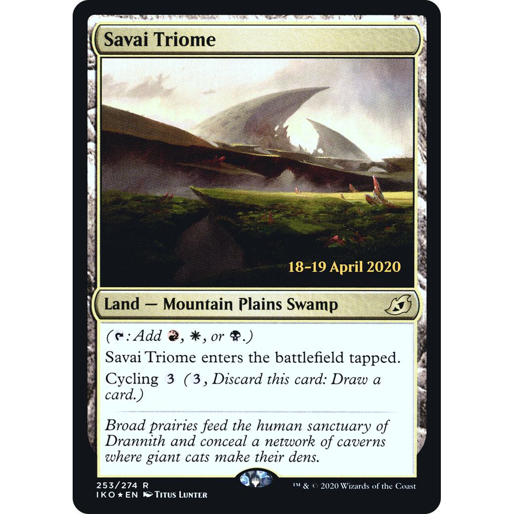 Savai Triome (PRE-253) - Ikoria: Lair of Behemoths Promos Foil