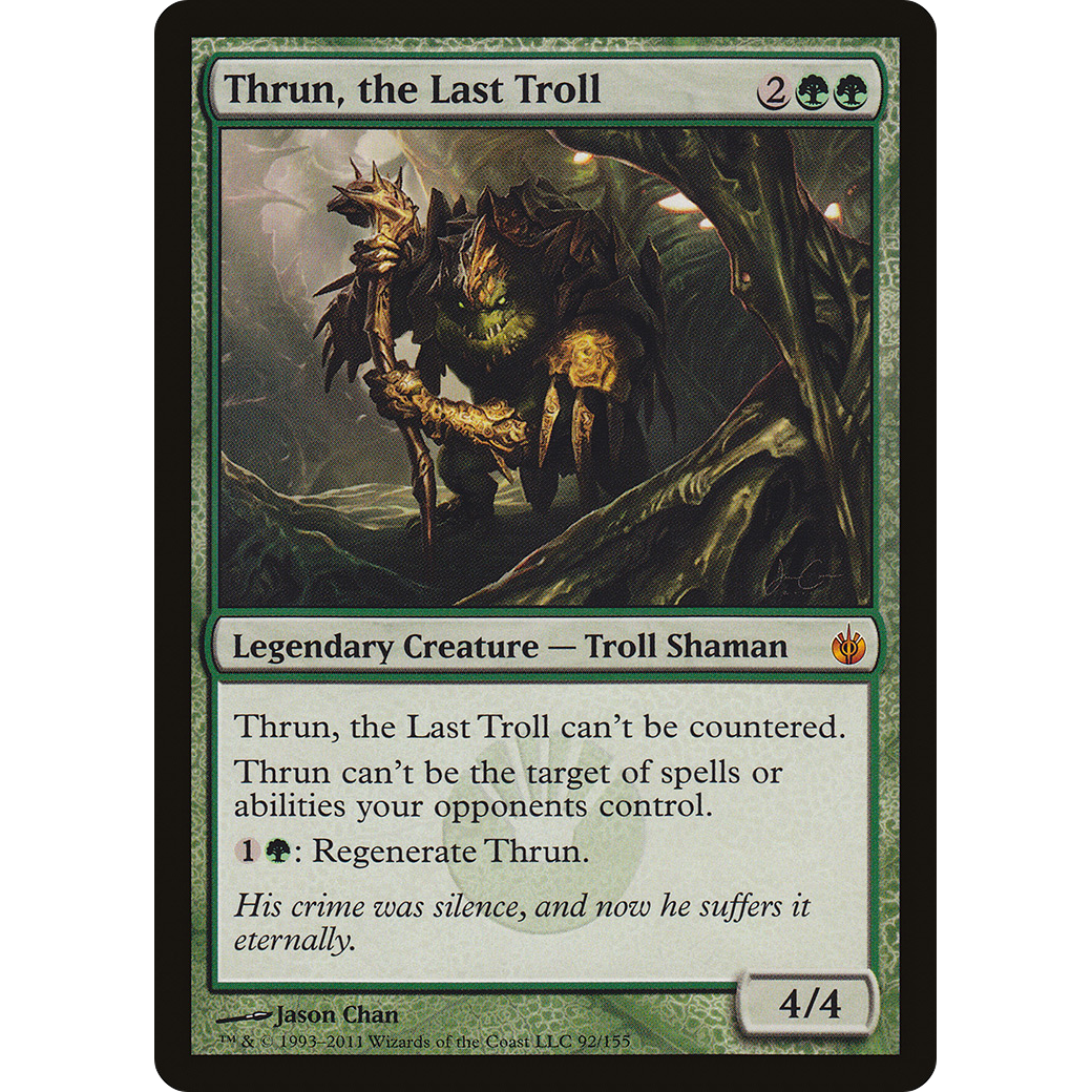 Thrun, the Last Troll (MBS-092) - Mirrodin Besieged Foil