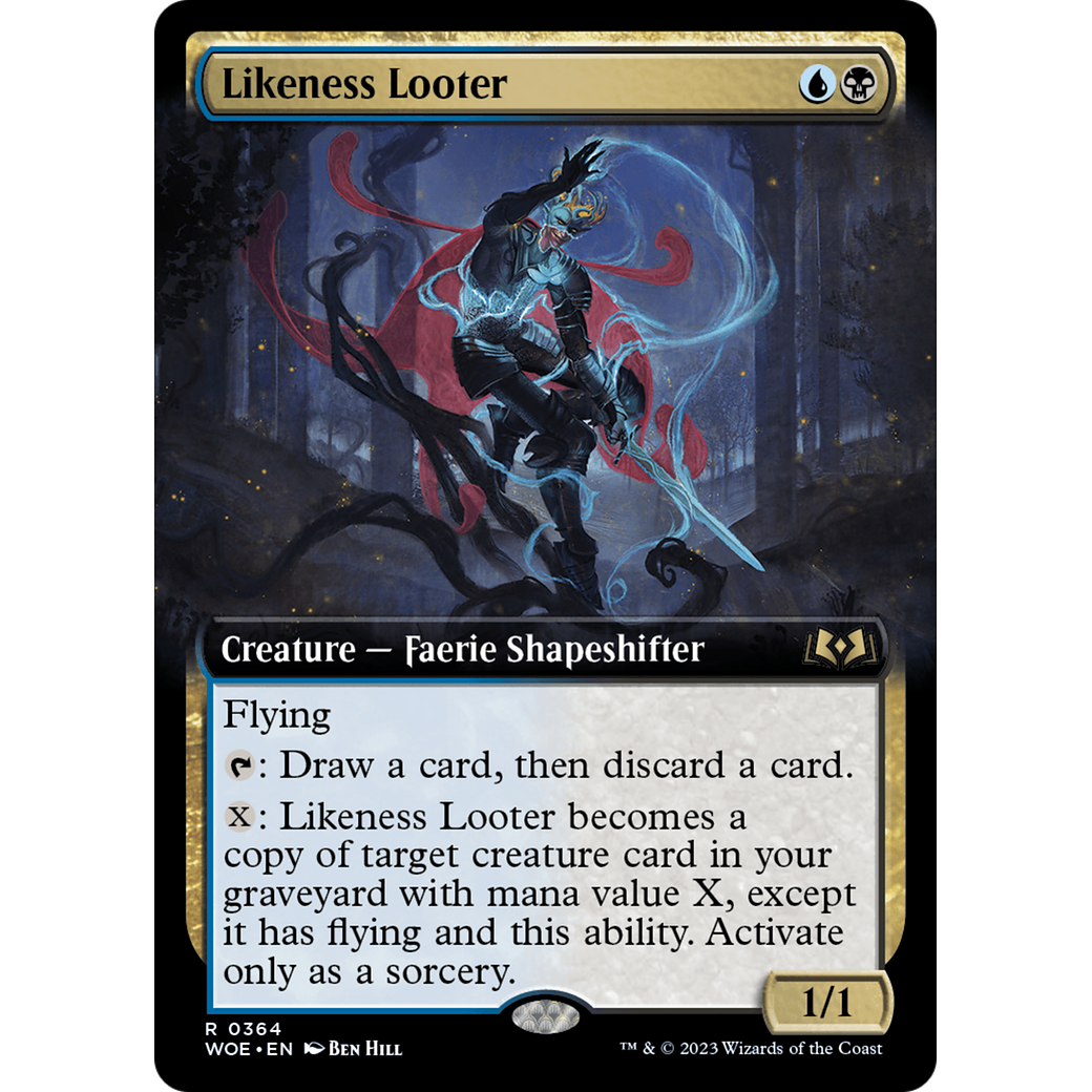 Likeness Looter (WOE-364) - Wilds of Eldraine: (Extended Art)