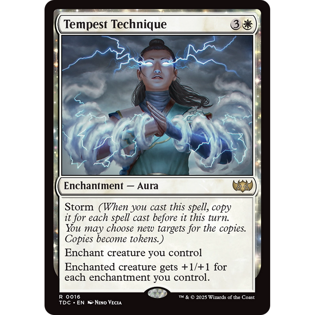 Tempest Technique (TDC-016) - Commander: Tarkir: Dragonstorm: (enchantment)