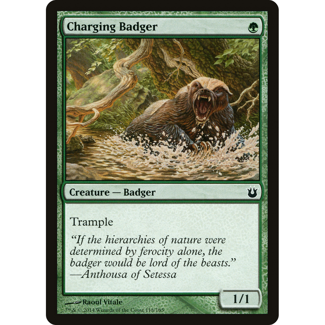 Charging Badger (BNG-118) - Born of the Gods