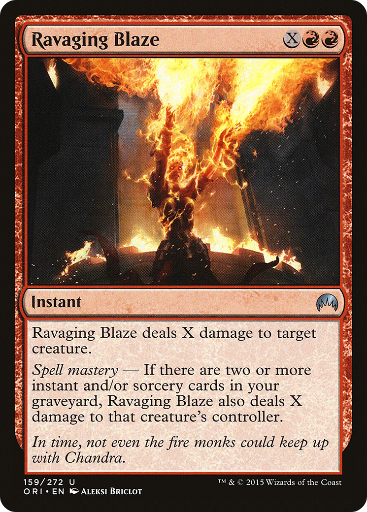 Ravaging Blaze (ORI-159) - Magic Origins