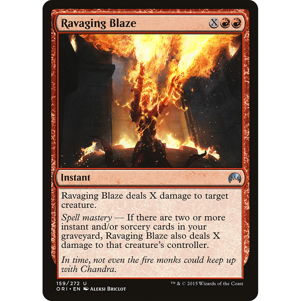 Ravaging Blaze (ORI-159) - Magic Origins Foil