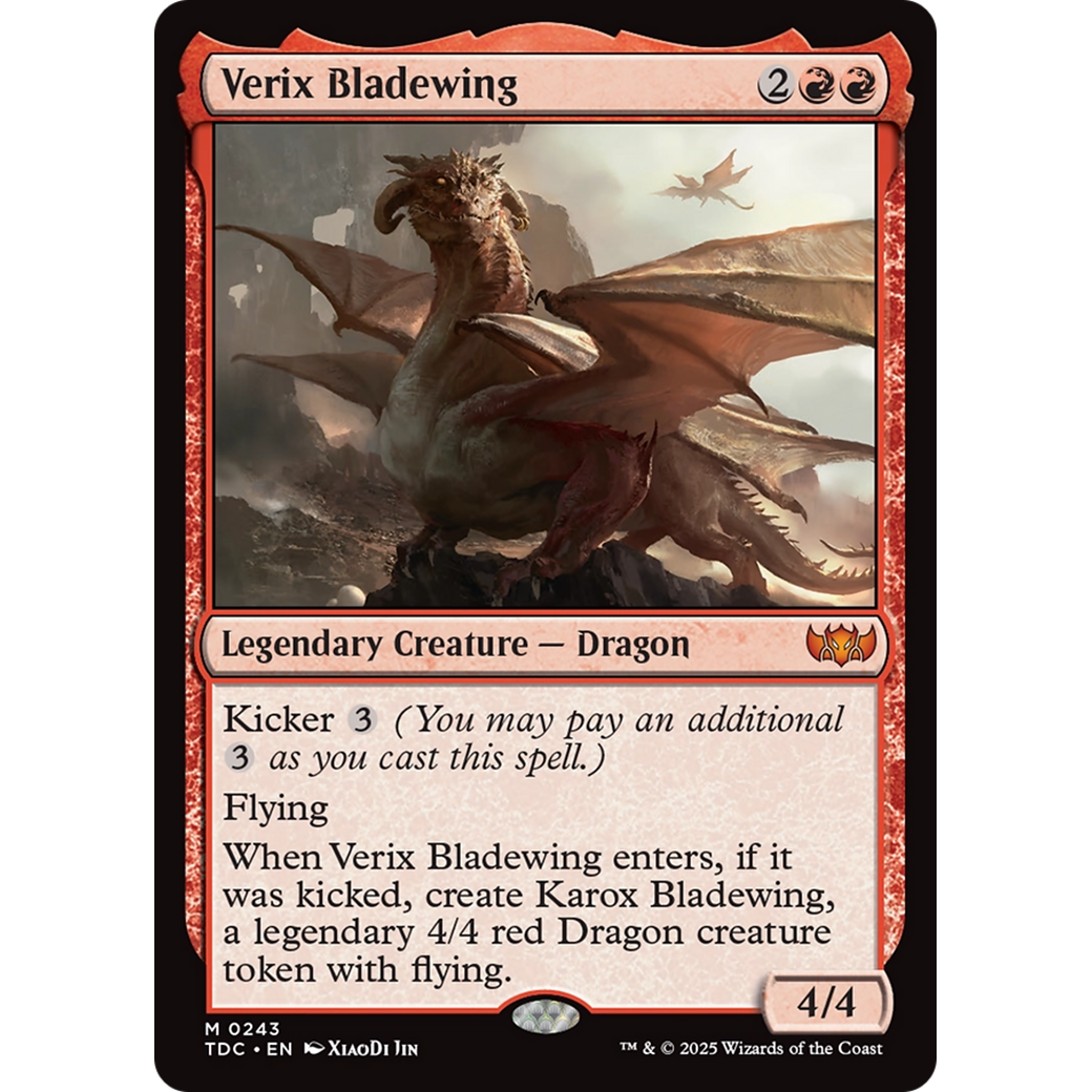 Verix Bladewing (TDC-243) - Commander: Tarkir: Dragonstorm