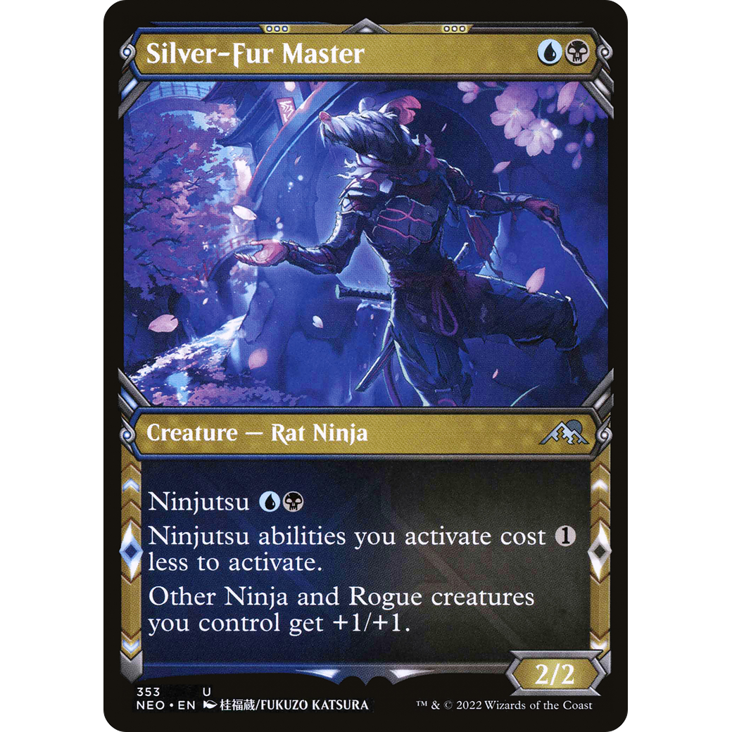 Silver-Fur Master (NEO-353) - Kamigawa: Neon Dynasty: (Showcase) Foil