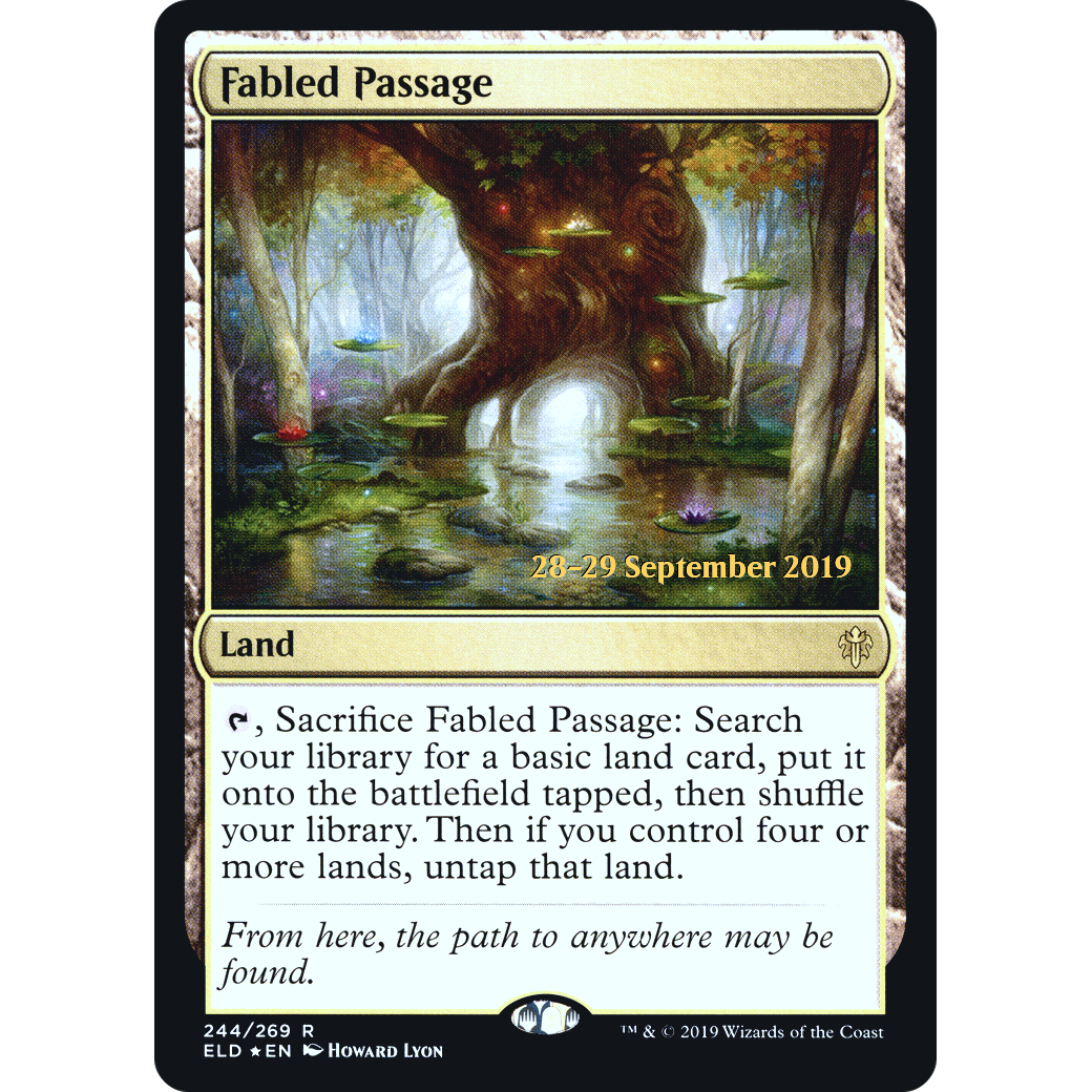 Fabled Passage (ELD) (PRE-244) - Throne of Eldraine Promos Foil