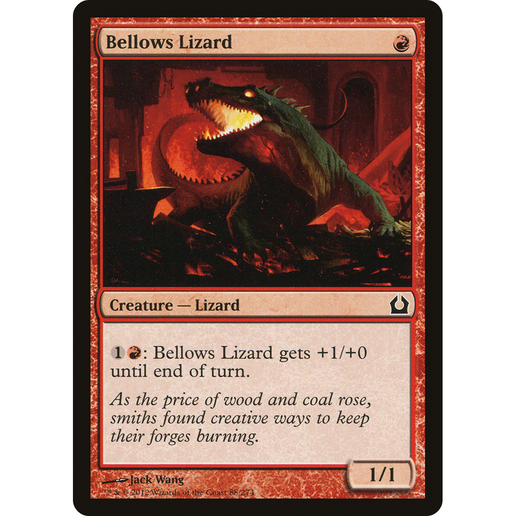 Bellows Lizard (RTR-088) - Return to Ravnica Foil