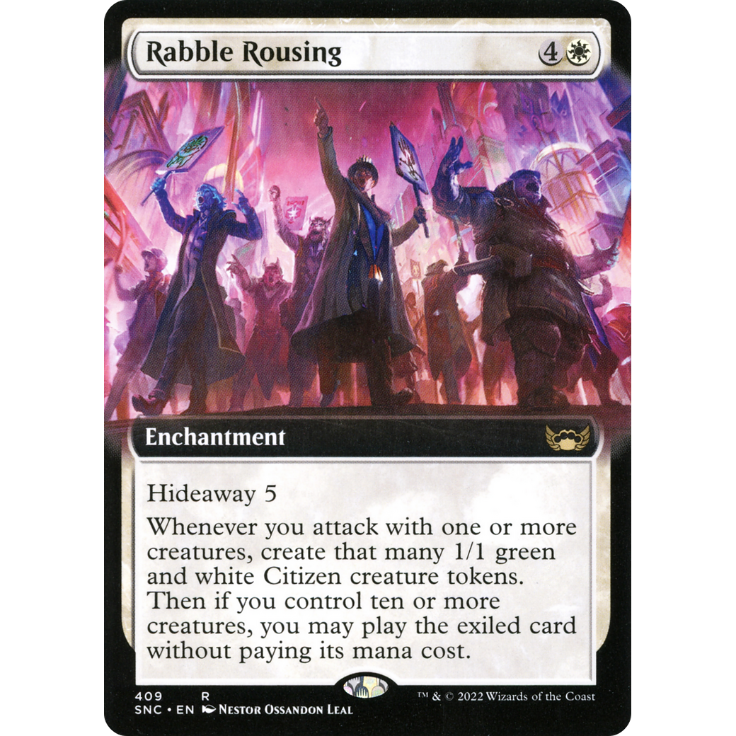 Rabble Rousing (Extended Art) (SNC-409) - Streets of New Capenna: (Extended Art) Foil