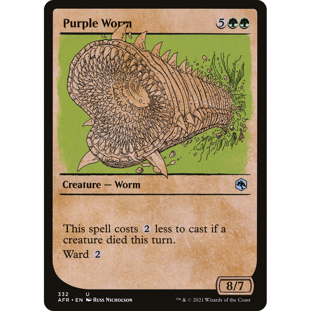 Purple Worm (Showcase) (AFR-332) - Adventures in the Forgotten Realms: (Showcase)