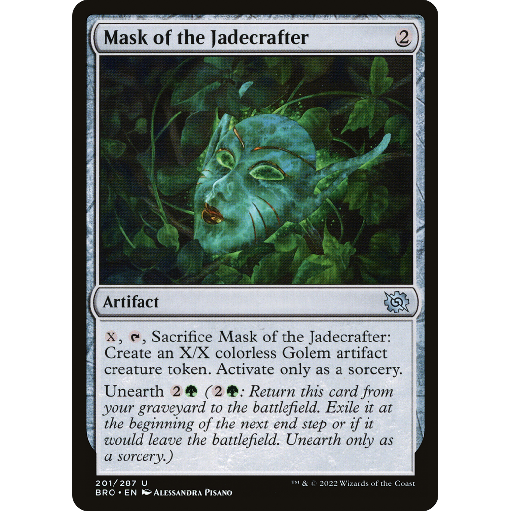 Mask of the Jadecrafter (BRO-201) - The Brothers' War Foil