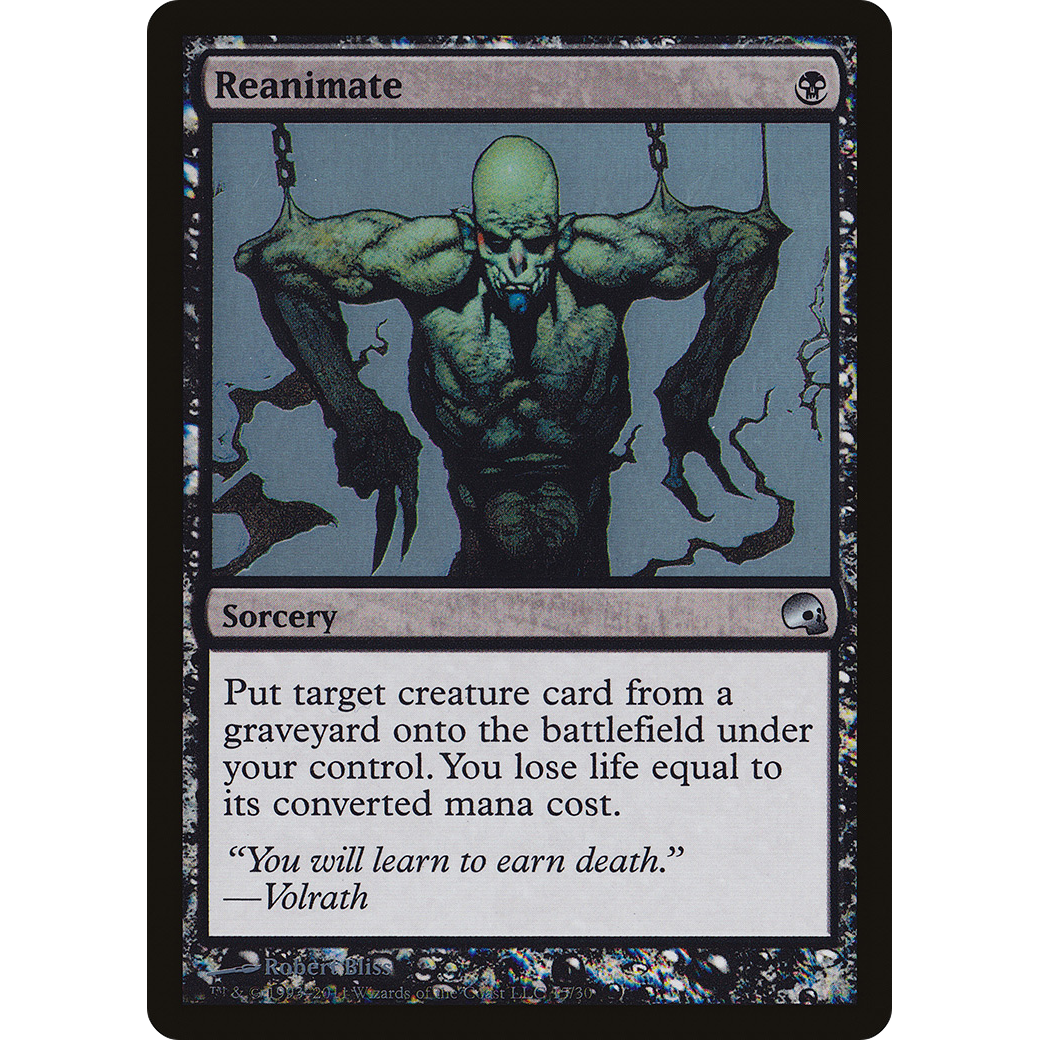 Reanimate (GRV-015) - Premium Deck Series: Graveborn Foil
