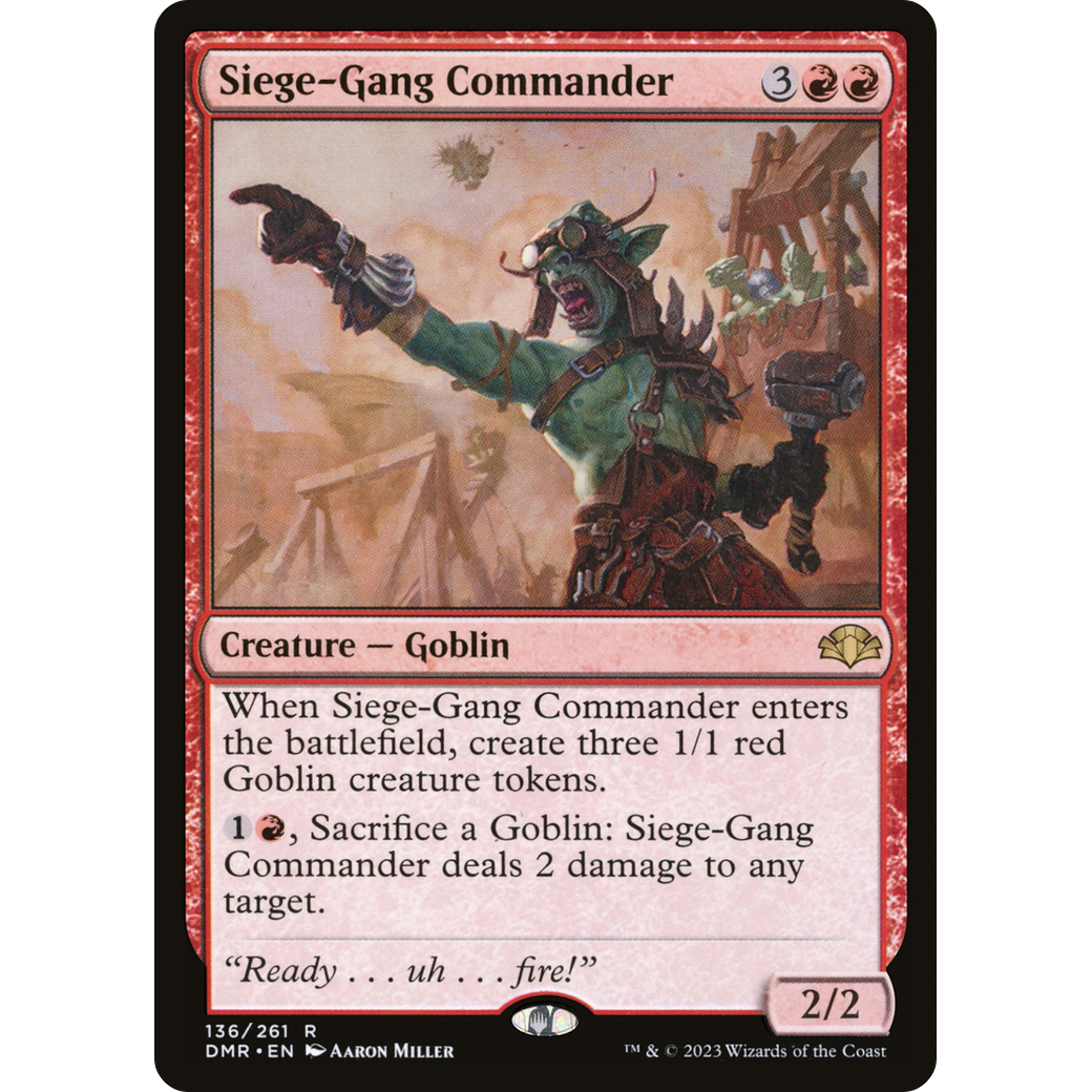 Siege-Gang Commander (DMR-136) - Dominaria Remastered Foil
