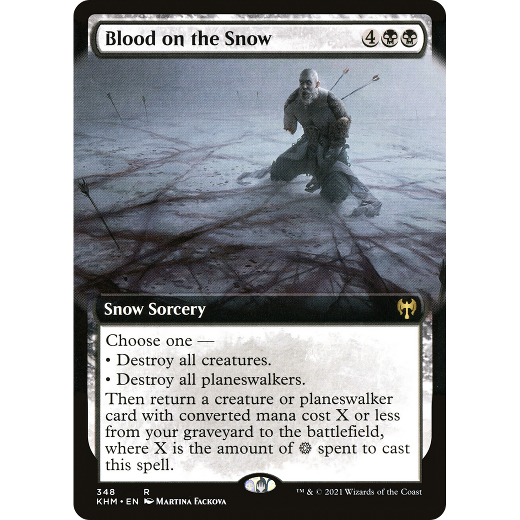 Blood on the Snow (Extended Art) (KHM-348) - Kaldheim: (Extended Art, snow)