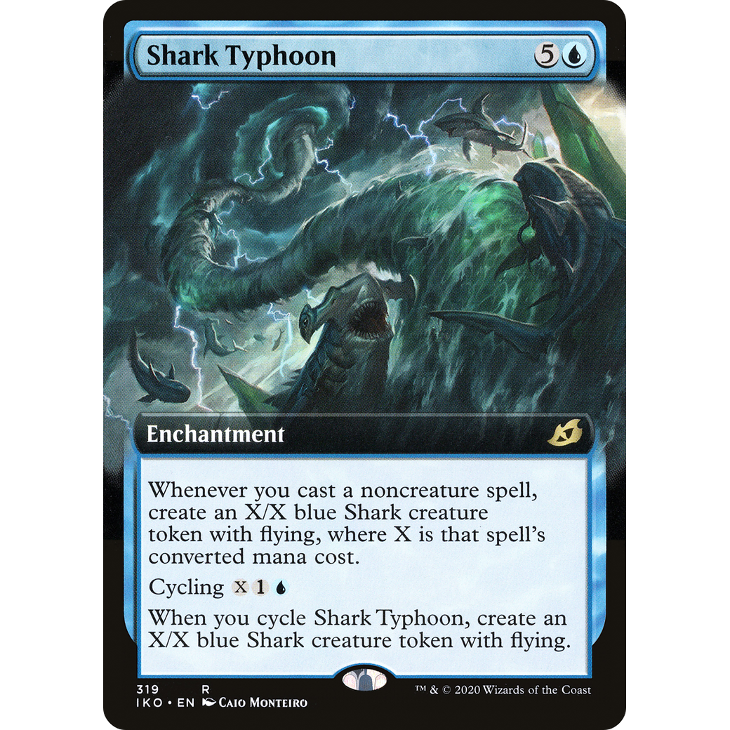 Shark Typhoon (Extended Art) (IKO-319) - Ikoria: Lair of Behemoths: (Extended Art) Foil