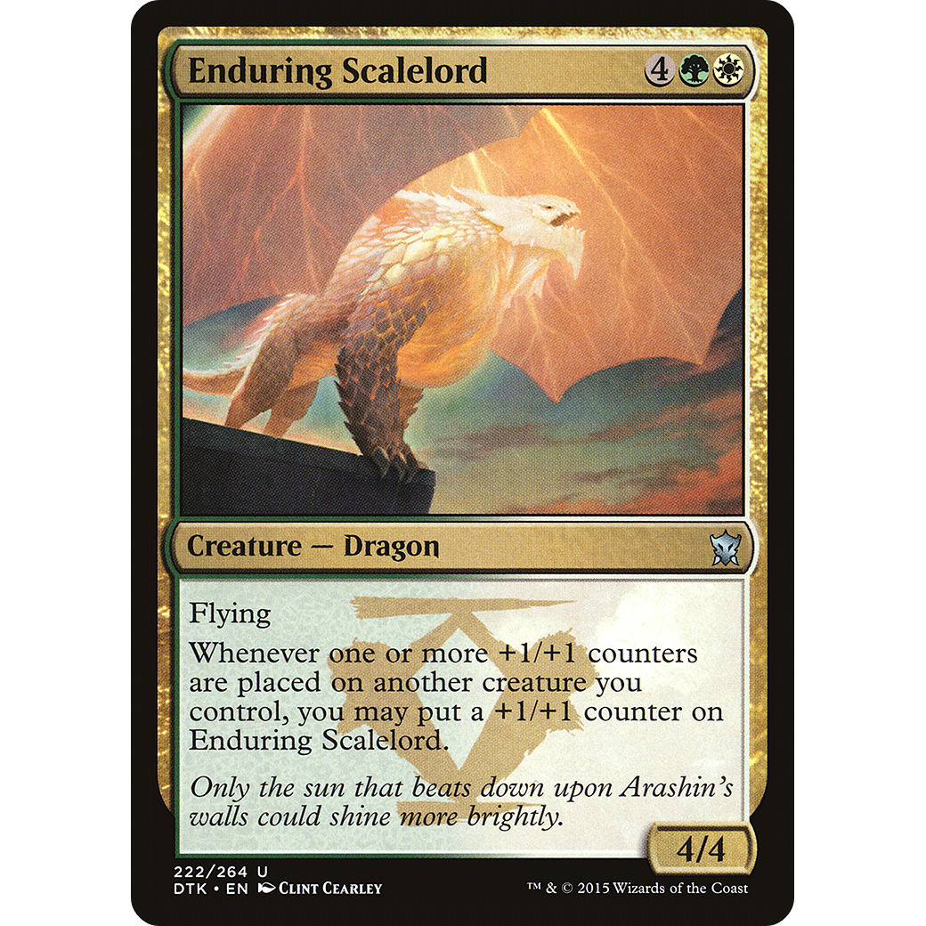 Enduring Scalelord (DTK-222) - Dragons of Tarkir Foil