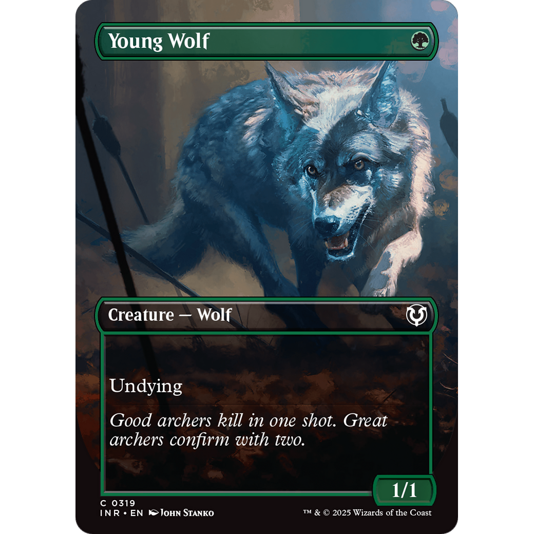 Young Wolf (INR-319) - Innistrad Remastered (Borderless) Foil