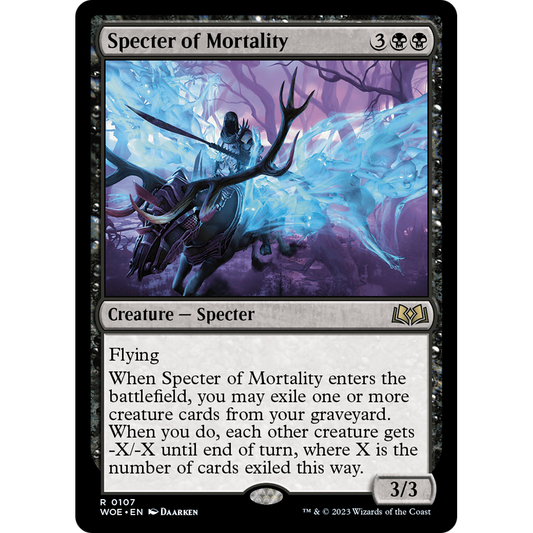 Specter of Mortality (WOE-107) - Wilds of Eldraine Foil
