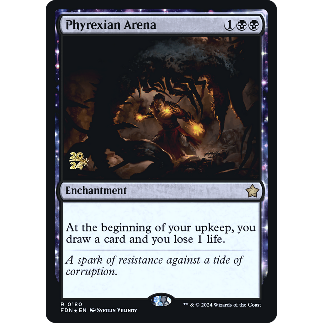Phyrexian Arena (PRE-180S) - Foundations Promos: (enchantment) Foil