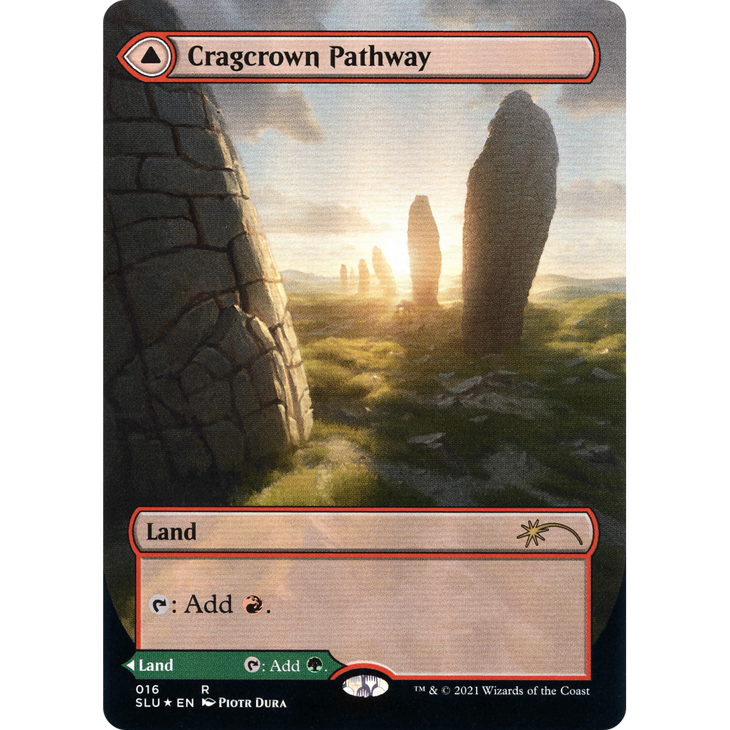 Cragcrown Pathway (Borderless) (SLU-016) - Secret Lair: Ultimate Edition: (Showcase) (Borderless) Foil