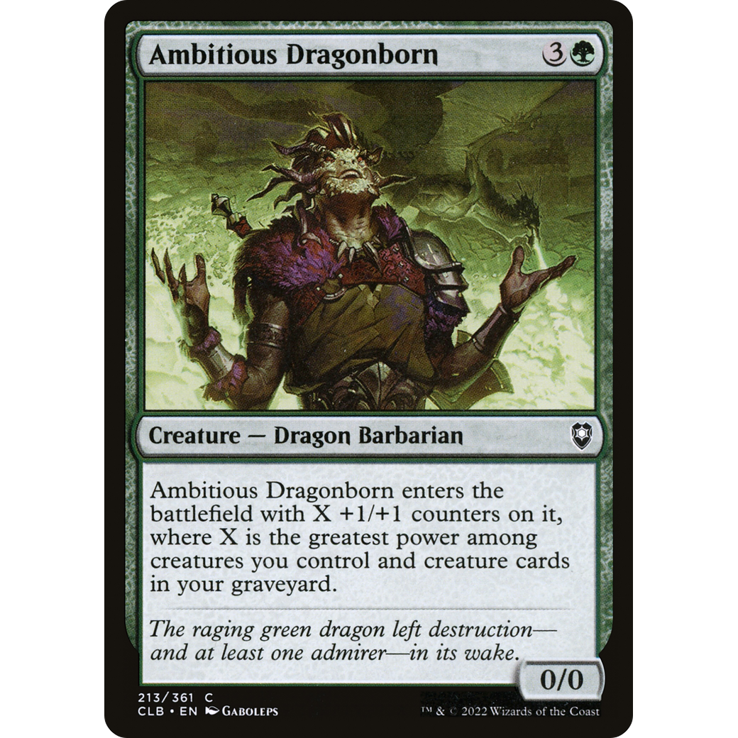 Ambitious Dragonborn (CLB-213) - Commander Legends: Battle for Baldur's Gate Foil