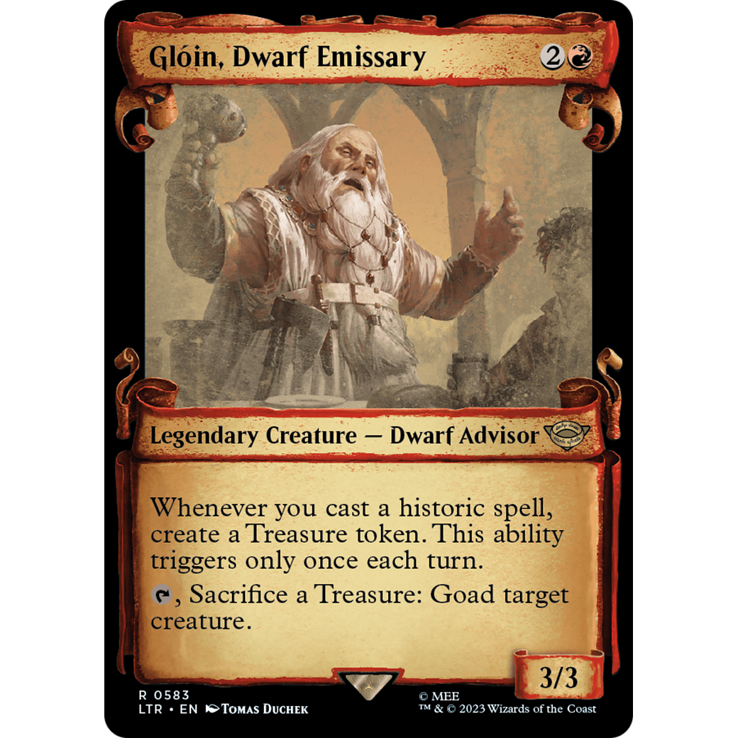 Glóin, Dwarf Emissary (LTR-583) - The Lord of the Rings: Tales of Middle-earth: (Showcase)