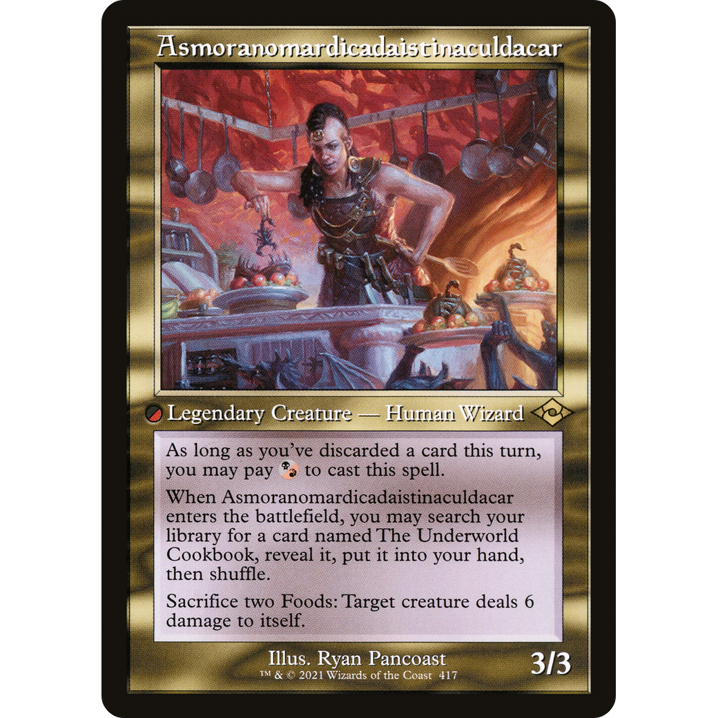 Asmoranomardicadaistinaculdacar (Retro Frame) (MH2-417) - Modern Horizons 2 Foil