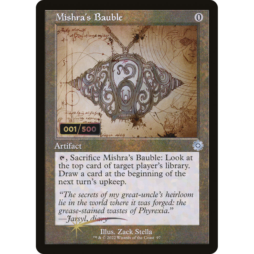 Mishra's Bauble (Schematic) (Serial Numbered) (BRR-097) - The Brothers' War Retro Artifacts Foil
