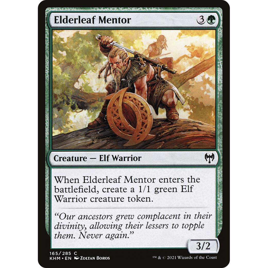 Elderleaf Mentor (KHM-165) - Kaldheim