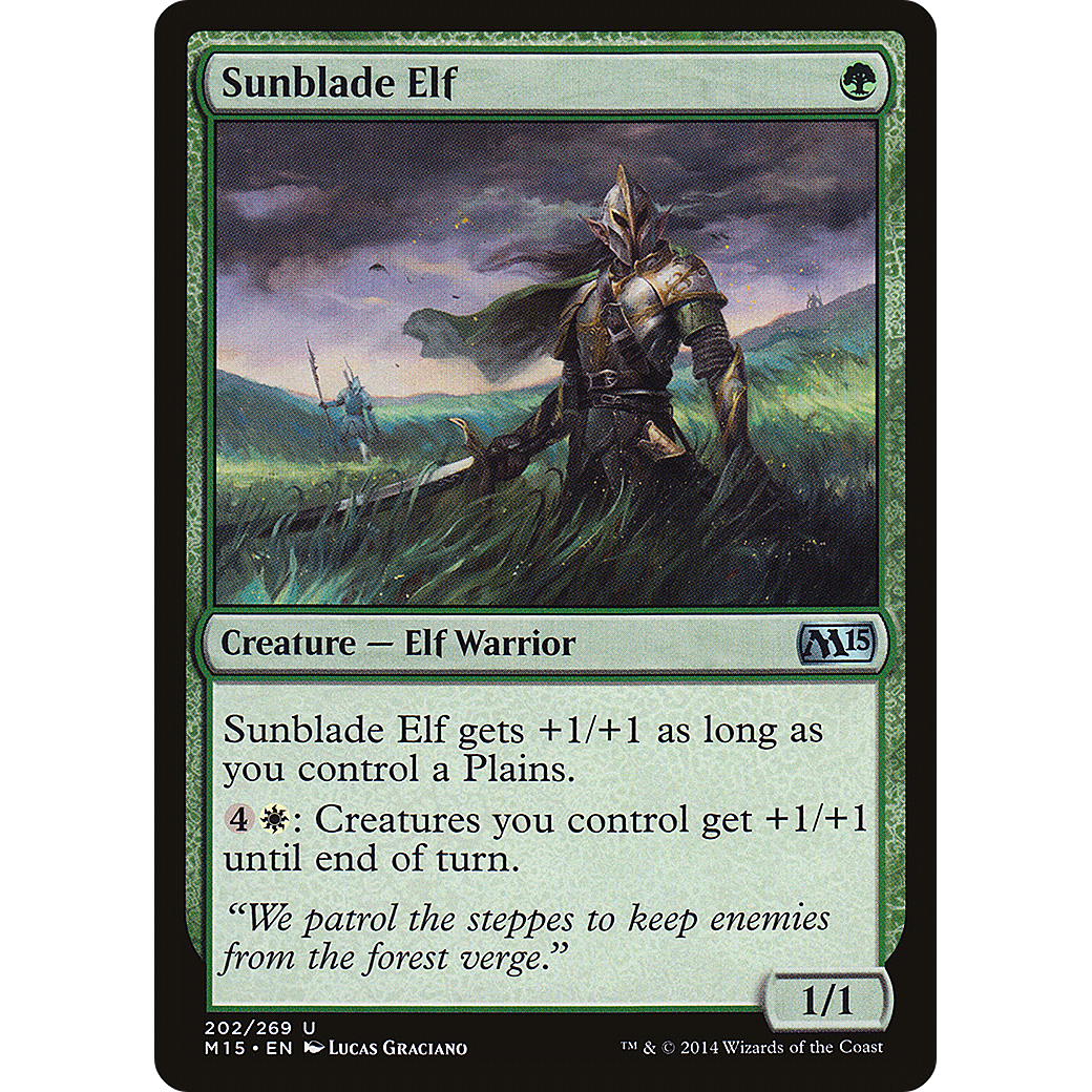 Sunblade Elf (M15-202) - Magic 2015