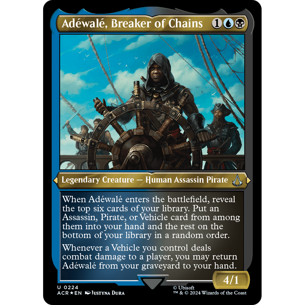 Adéwalé, Breaker of Chains (ACR-224) - Assassin's Creed Etched Foil