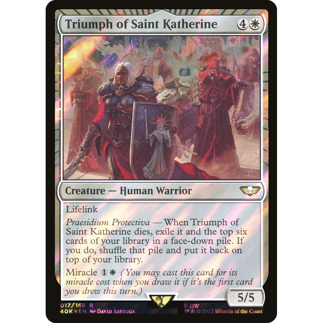 Triumph of Saint Katherine (40K-017) - Warhammer 40,000 Commander Foil