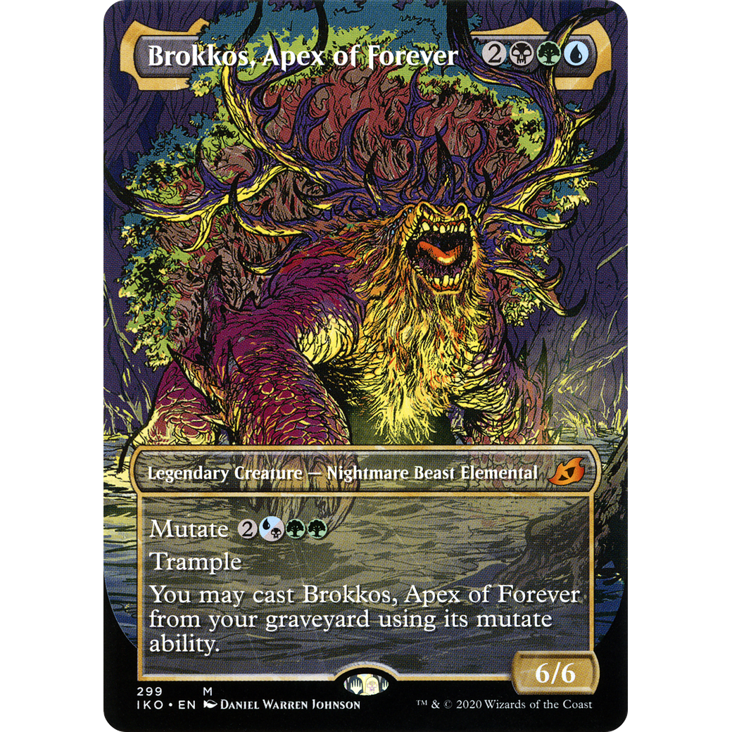 Brokkos, Apex of Forever (Showcase) (IKO-299) - Ikoria: Lair of Behemoths: (Showcase) (Borderless)