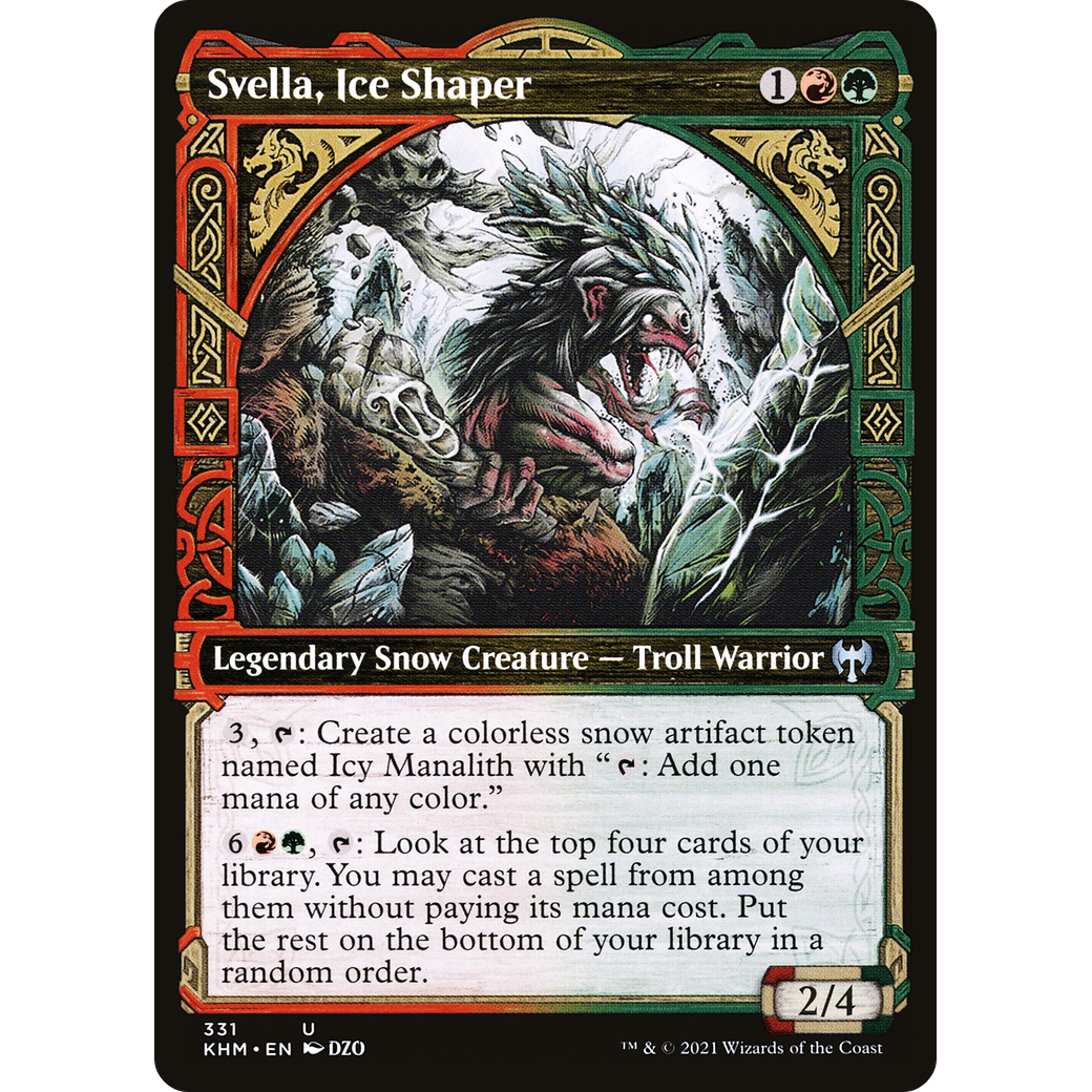 Svella, Ice Shaper (Showcase) (KHM-331) - Kaldheim: (Showcase) Foil