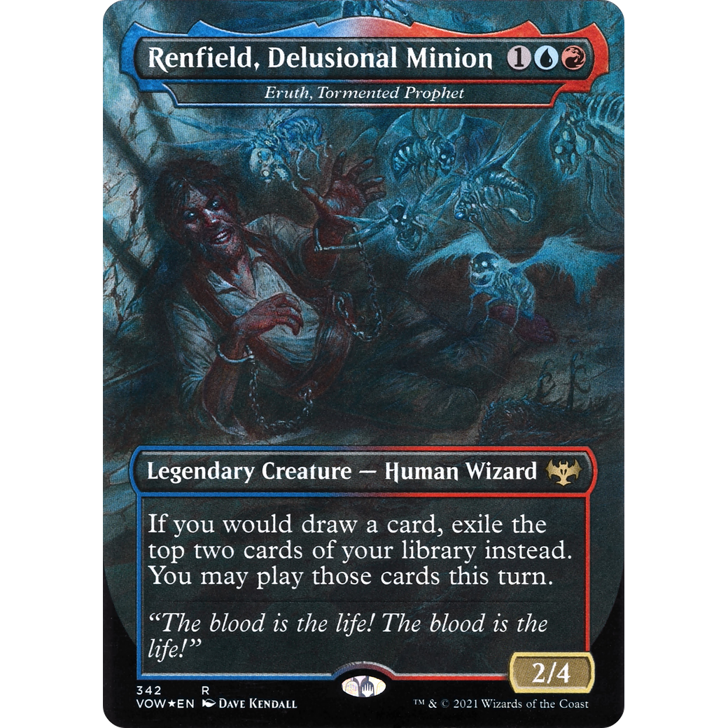 Renfield, Delusional Minion - Eruth, Tormented Prophet (VOW-342) - Innistrad: Crimson Vow / Renfield, Delusional Minion (Borderless)