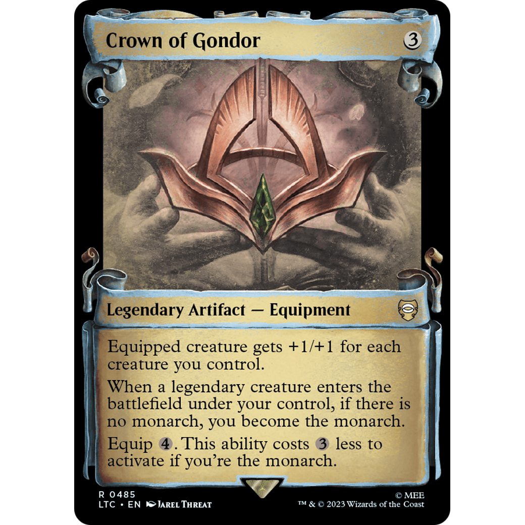 Crown of Gondor (LTC-485) - Tales of Middle-earth Commander: (Showcase) Foil