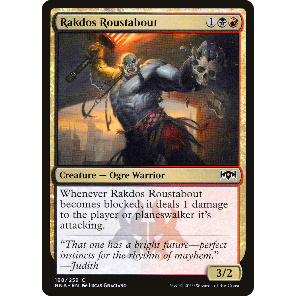 Rakdos Roustabout (RNA-198) - Ravnica Allegiance Foil