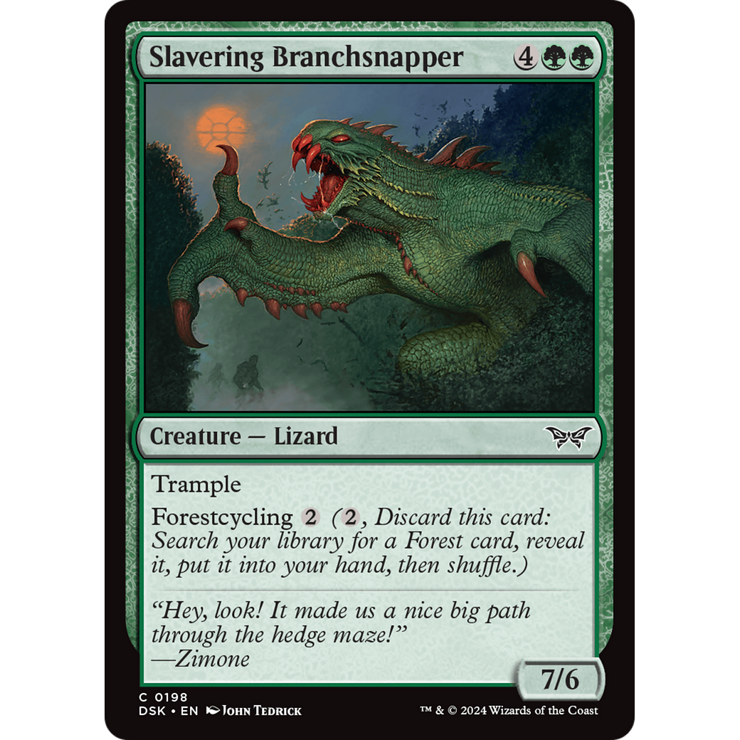 Slavering Branchsnapper (DSK-198) - Duskmourn: House of Horror Foil
